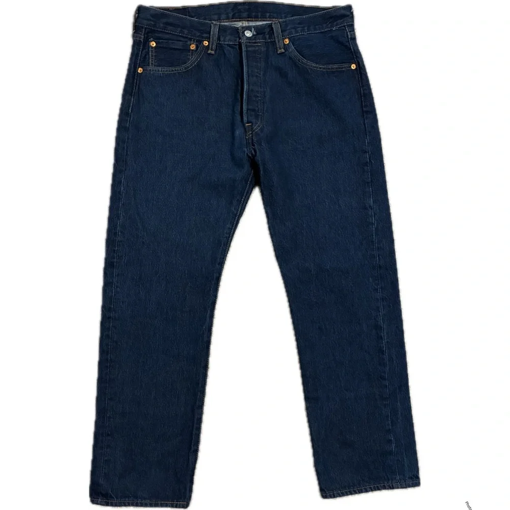 Levi's Jeans Men’s 34x30 Navy Blue 501 Straight-Leg LIKE NEW!